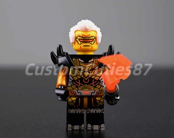 MOC Ninjago Dragons Rising Rapton Minifigure – Imperium Claw General, Primary Main Villain