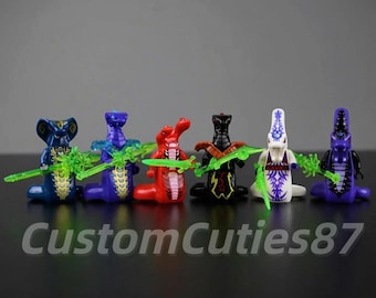 Ninjago Serpentine Minifigure Set – Pythor, Char, Skales, Fangtom Collection