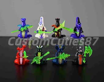 MOC Ninjago Serpentine 8-Piece Minifigure Set  – Complete Serpentine Collection