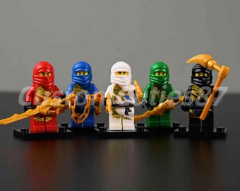 Ninjago Dragon Warrior Minifigure Bundle – Cole, Kai, Jay, Lloyd, Zane with Wings