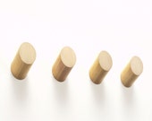 Set of 4 Round Brass Hooks - Parallax