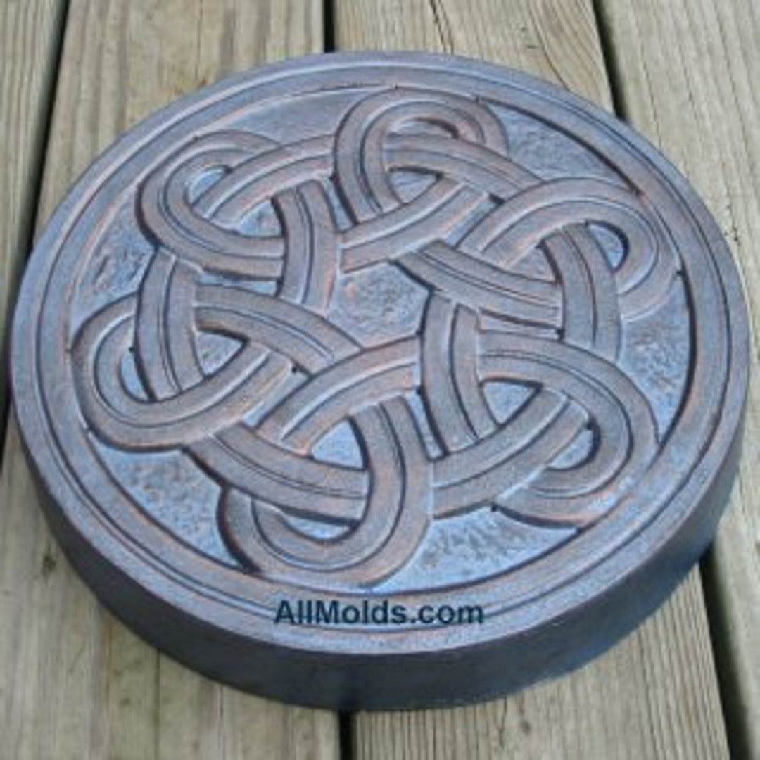 Celtic Square Stepping Stone Mold - Garden Molds