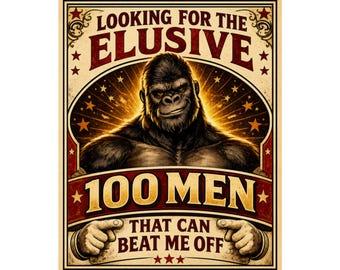 100 mannen: matte verticale posters