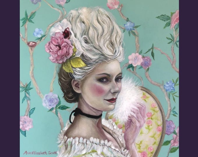 Oil Painting on Canvas | Marie Antoinette | Signed Original Fine Art | Museum Quality | Wall Décor