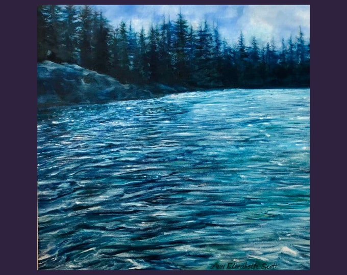 Oil Painting on Canvas | Rachel Lake | Signed Original Fine Art | Museum Quality | Wall Décor