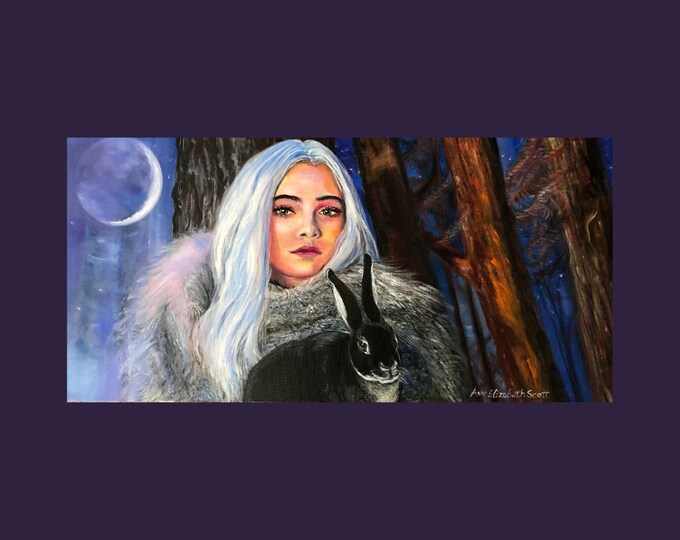 Oil Painting on Canvas | Ciri In Winter | Signed Original Fine Art | Museum Quality | Wall Décor
