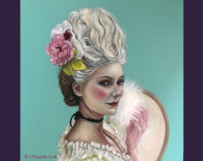 Oil Painting on Canvas | Marie Antoinette | Signed Original Fine Art | Museum Quality | Wall Décor