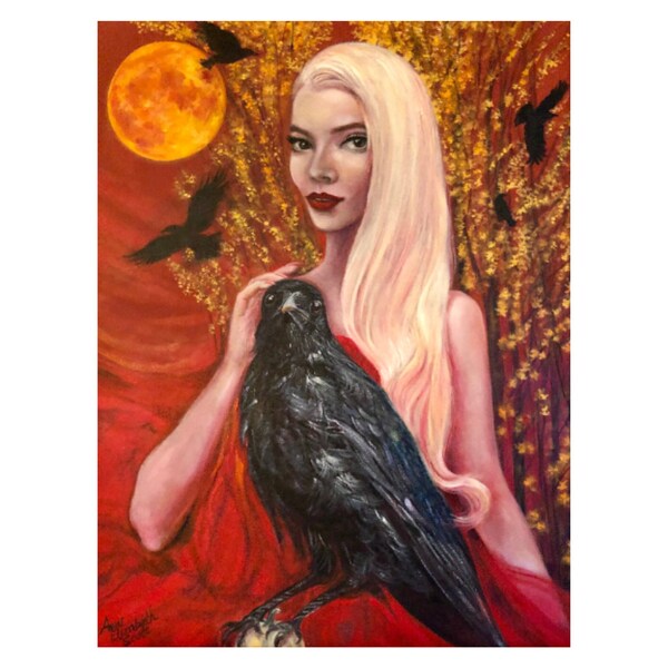 Oil Painting on Canvas | October Witch | Signed Original Fine Art | Museum Quality | Wall Décor