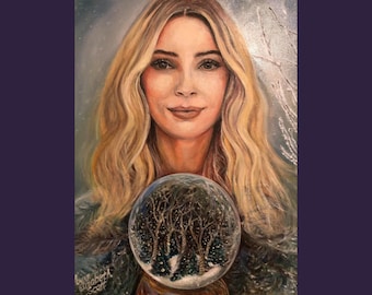 Framed Giclee Print | Snow Queen | Signed Original Fine Art | Museum Quality | Wall Décor