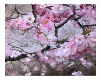 Oil Painting on Canvas | Sakura | Signed Original Fine Art | Museum Quality | Wall Décor