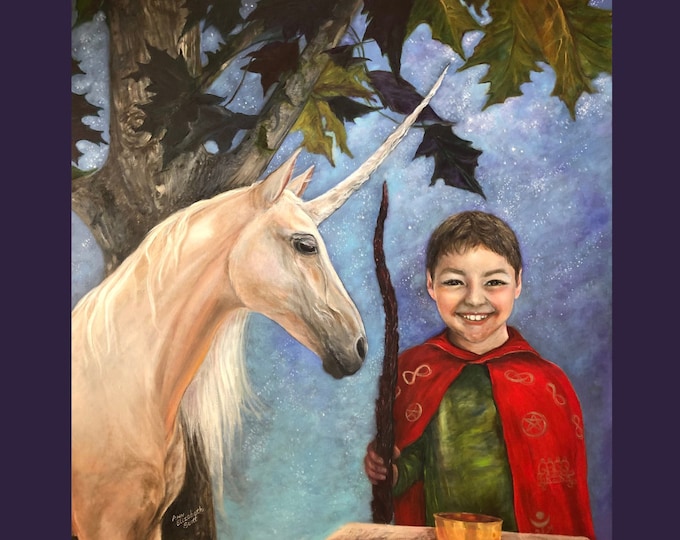 Oil Painting on Canvas | The Magician | Signed Original Fine Art | Museum Quality | Wall Décor