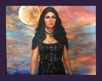 Oil Painting on Canvas | Yennefer of Vengerberg | Signed Original Fine Art | Museum Quality | Wall Décor