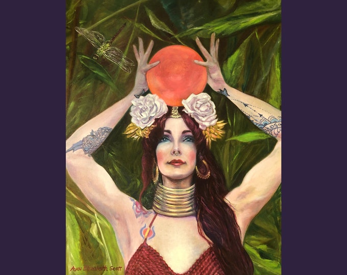 Oil Painting on Canvas | The High Priestess | Signed Original Fine Art | Museum Quality | Wall Décor