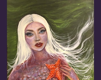 Oil Painting on Canvas | Siren | Signed Original Fine Art | Museum Quality | Wall Décor