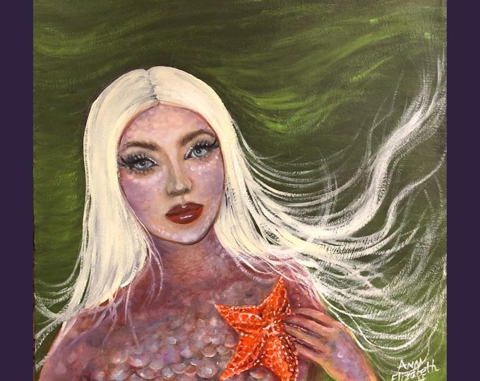 Oil Painting on Canvas | Siren | Signed Original Fine Art | Museum Quality | Wall Décor