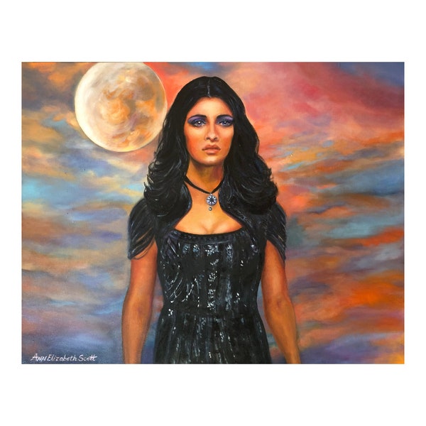 Oil Painting on Canvas | Yennefer of Vengerberg | Signed Original Fine Art | Museum Quality | Wall Décor