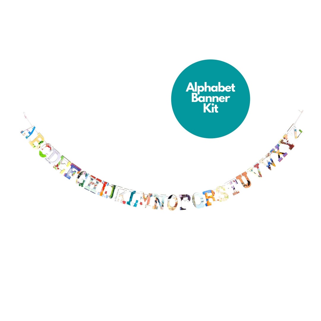 Alphabet Nursery Decor Banner Etsy