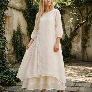Pure Linen Dress - Etsy