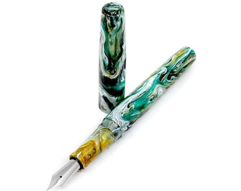 PENBBS 456 Vacuum Filling Fountain Pen - 52 Galaxy (golden Trims