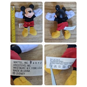 Vintage Disney Mickey Minnie Mouse Toy Lot Figure Magnet Plush Tin Tootsie Avon image 6