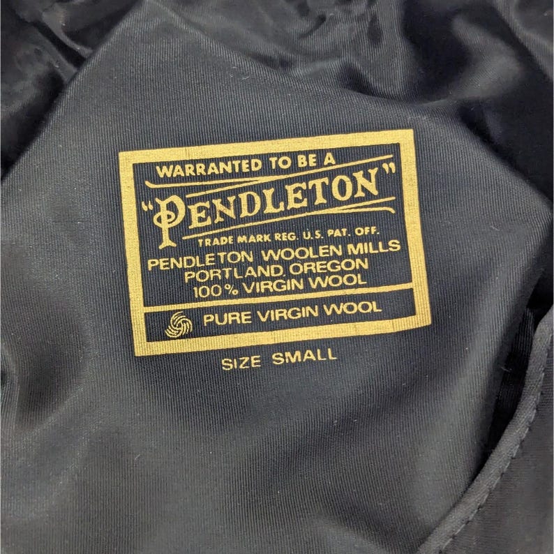 Vintage Pendleton Wool Newsboy Cap Herringbone Tweed Flat Hat Cabbie USA - SMALL Bild 8