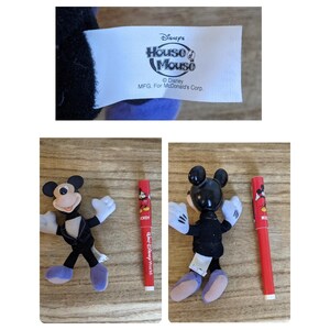 Vintage Disney Mickey Minnie Mouse Toy Lot Figure Magnet Plush Tin Tootsie Avon image 11