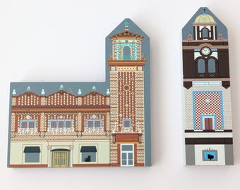 Vintage Cat's Meow Village Country Club Plaza Kansas City Missouri 1996 RARE Set