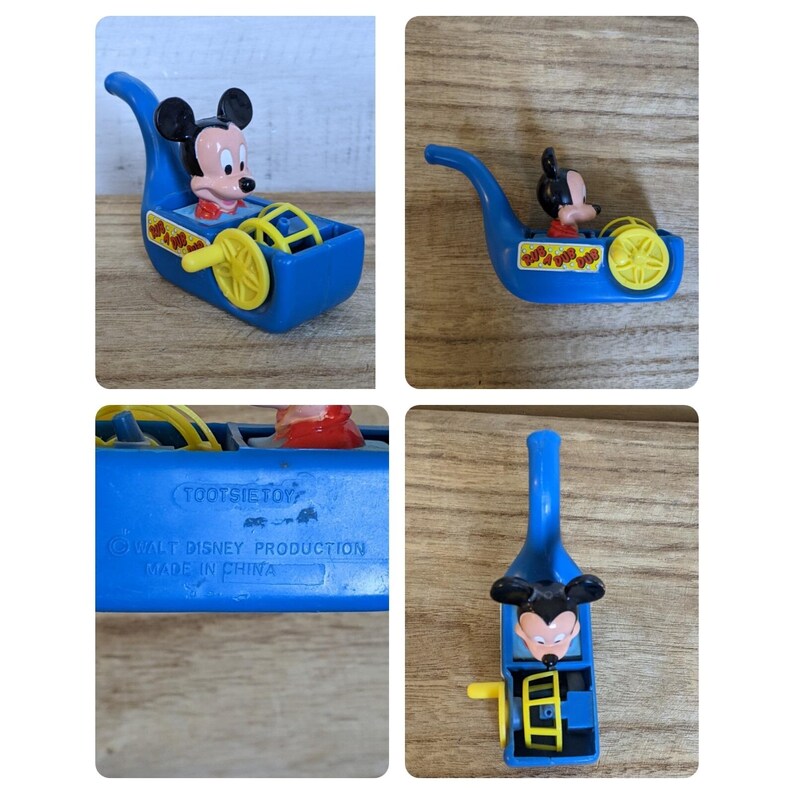Vintage Disney Mickey Minnie Mouse Toy Lot Figure Magnet Plush Tin Tootsie Avon image 8