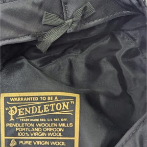 Vintage Pendleton Wool Newsboy Cap Herringbone Tweed Flat Hat Cabbie USA - SMALL Bild 9