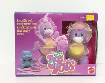Vintage Mattel Teeny Turtle Tots & Rocking Horse Playset 1989 NEW In Box
