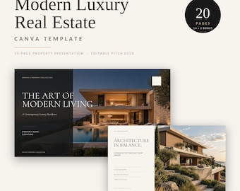 Luxury Realtor, Luxury Real Estate Brochure, Listing Booklet, Property Brochure, Luxury Residence, Modern Living, Digital Download