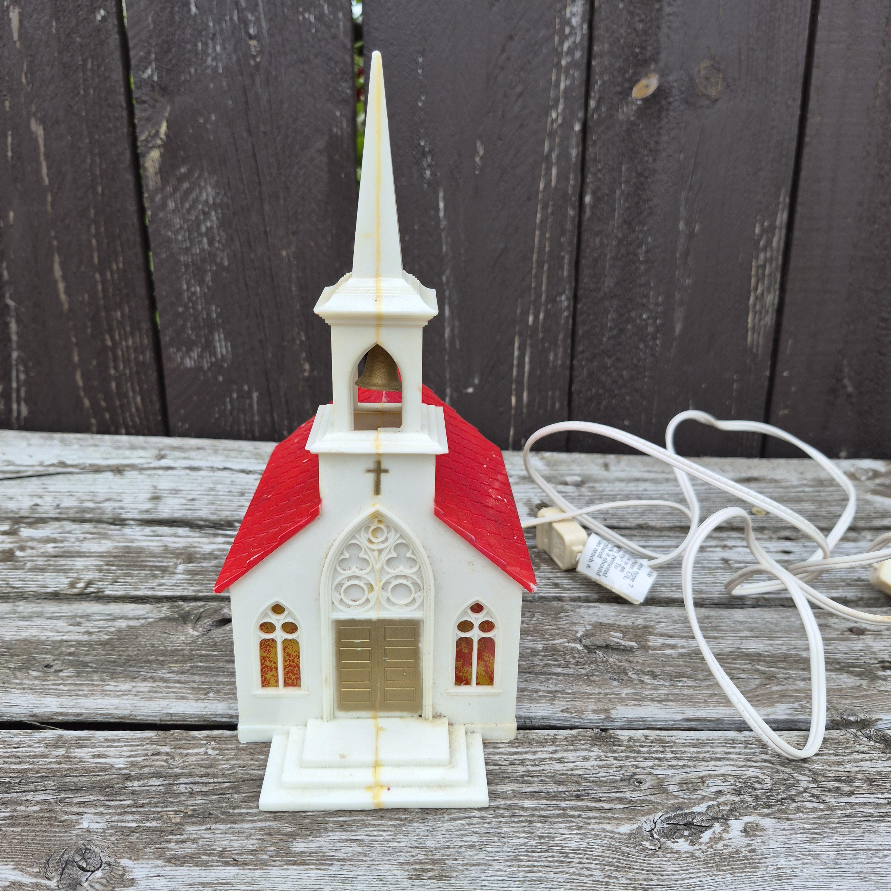 Vintage Ceramic Light, Church - Etsy