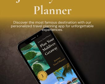 Maldives Interactive Travel Planner for Couples, 7-Day Itinerary, Budget Tracker (Digital)