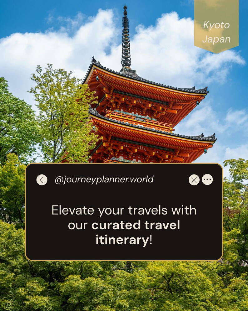 Kyoto Japan Interactive Travel Planner, 10-Day Itinerary, Couples Trip (Digital) image 4