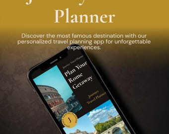 Rome Italy Travel Planner, Interactive Itinerary for Couples (Digital)