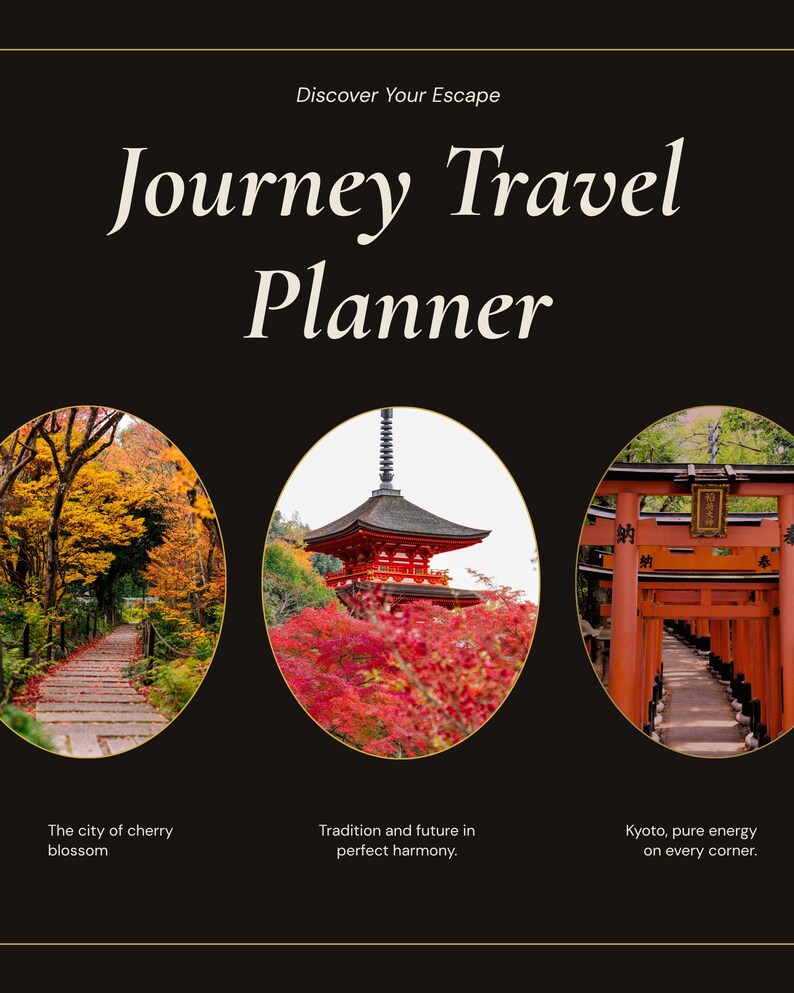Kyoto Japan Interactive Travel Planner, 10-Day Itinerary, Couples Trip (Digital) image 2