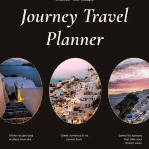 Planificateur de voyage pour Santorin, Grèce, itinéraire interactif pour couples (numérique) image 2