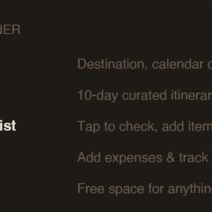 Paquete interactivo de planificación de viajes: elige 3 destinos, itinerario digital (aplicación web). imagen 3