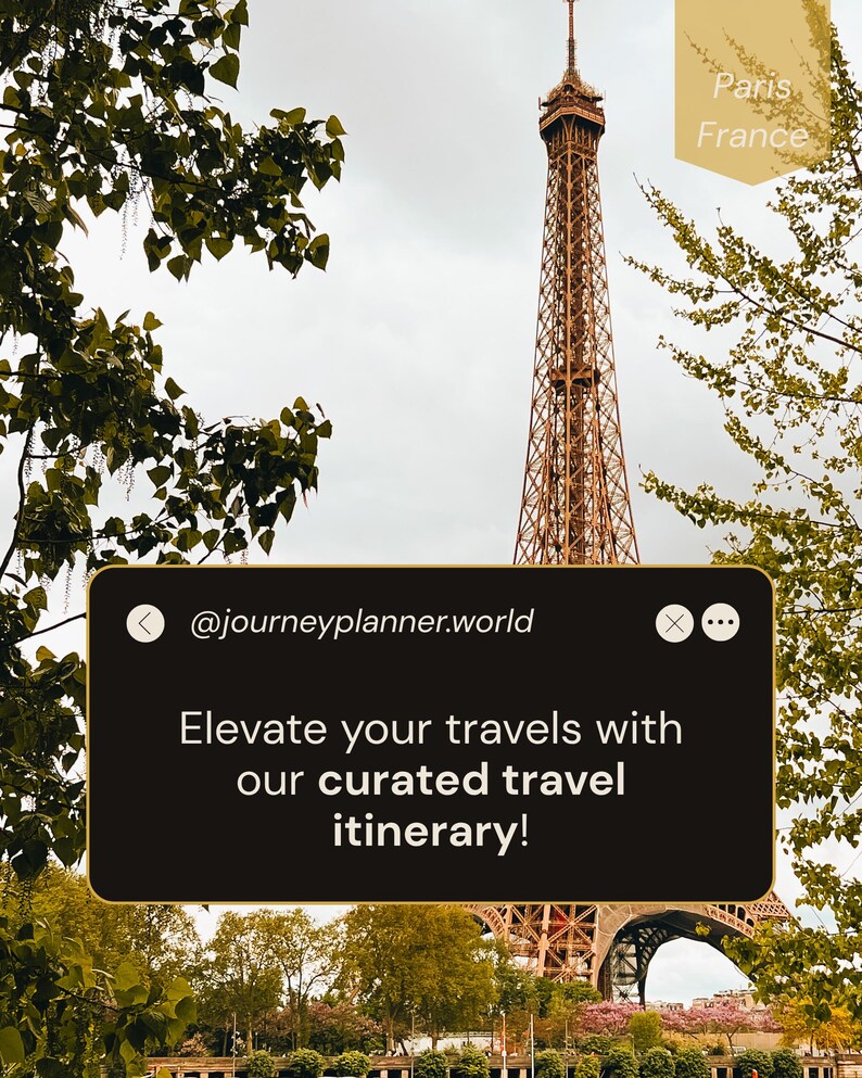Planificador de viajes a París, itinerario interactivo para parejas (digital) imagen 4
