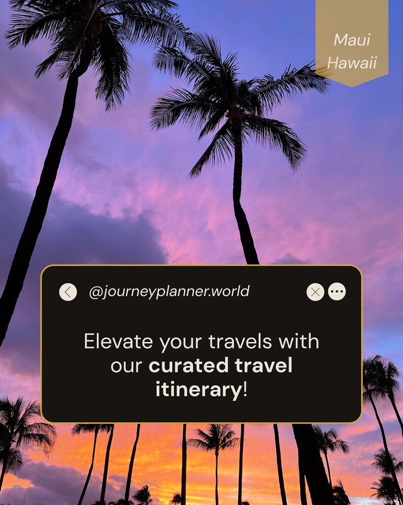 Planificador de viajes interactivo para Maui, Hawái, itinerario para parejas y control de presupuesto (digital) imagen 4