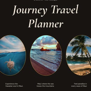 Planificador de viajes interactivo para Maui, Hawái, itinerario para parejas y control de presupuesto (digital) imagen 2