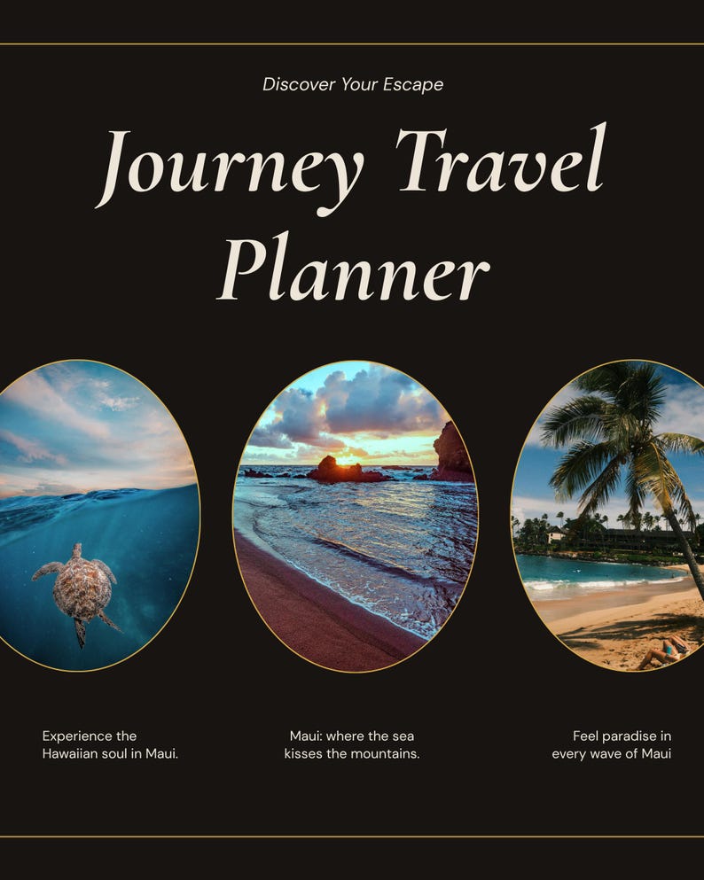 Planificador de viajes interactivo para Maui, Hawái, itinerario para parejas y control de presupuesto (digital) imagen 2