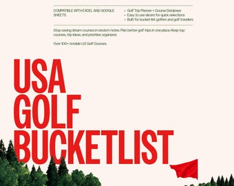 USA Golf Bucket List DataBase
