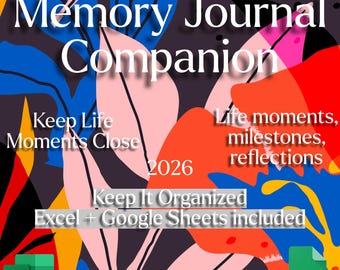 Memory Journal Companion for Excel and Google Sheets