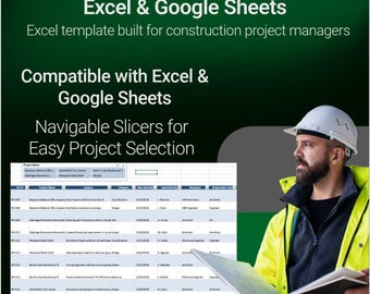 Construction RFI Log Template for Excel & Google Sheets | Contractor RFI Tracker with Dashboard