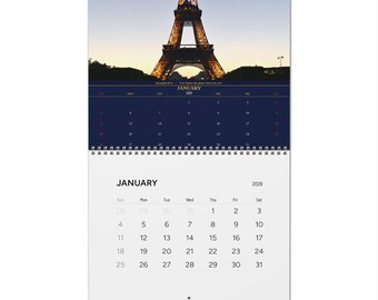 2026 Christlicher Wandkalender | Schrift & Reisefotografie | Glaube Wohnkultur | Bibel-Vers-Kalender