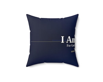 Ich werde geliebt. Christliches Dekokissen | Johannes 3:16 | Glaube Wohnkultur