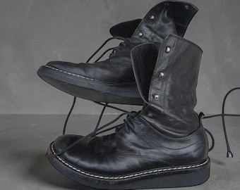 Wysokie, sznurowane buty bojowe Ann Demeulemeester