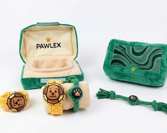 Pawlex Parody Dog Toy – Luxury Watch Inspired Plush for Small Medium Dogs