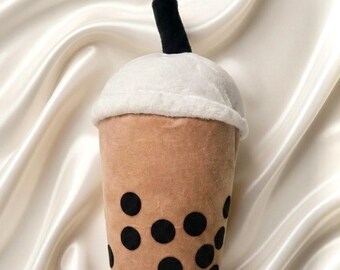 Boba Milk Tea Hundleksak – Pirrande Crinkle Plysch för Små och Mellanstora Hundar